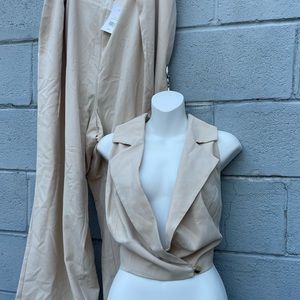 cream suit halter set 🔅 perfect for spring!